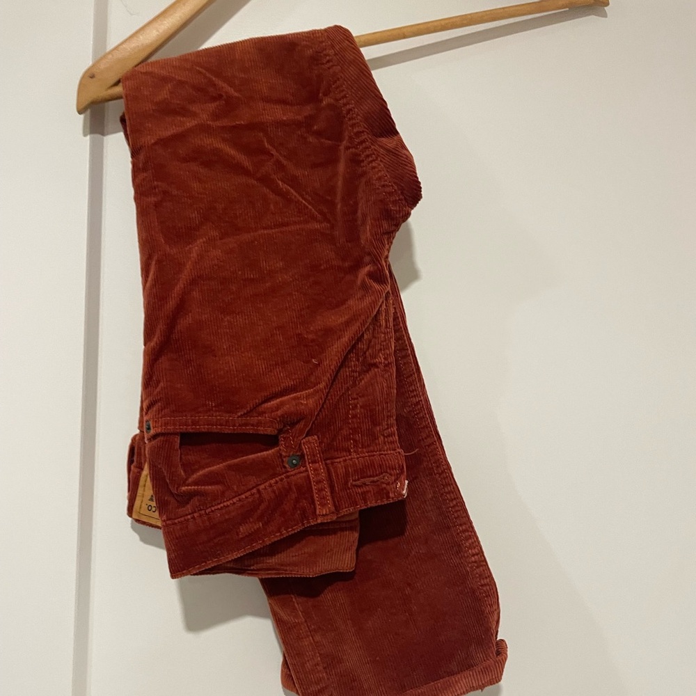 Boys red corduroy size 14